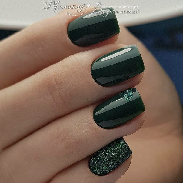 зеленые ногти дизайн фото